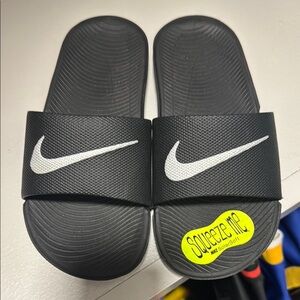 Boys Nike Black Slide Sandals